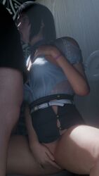 1boy 1girls 3d 3d_animation animated blender blender_eevee blue_hair dead_or_alive dead_or_alive_xtreme_venus_vacation hetero lazyprocrastinator male masturbation no_panties nozomi_(doa) penis straight sucking sucking_penis tagme video