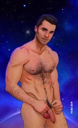mass_effect mass_effect_3 kauriart male male_focus male_only gay tagme underwear underwear_only 1boy cock penis flaccid_cock flaccid_penis uncut uncut_penis uncut_cock foreskin hairy chest_hair gloves gloves_only dirty kaidan_alenko