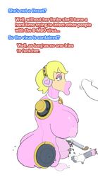 aegis_(persona) aigis_(persona) amputee android bbw big_lips bimbo bimbofication colored female gynoid huge_lips parasite persona persona_(series) persona_3 shin_megami_tensei text transformation