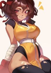 1girls anthro ass big_breasts breasts female female_focus female_only gameoverse glitch_productions huge_ass huge_breasts kit_(gameoverse) large_ass large_breasts solo thick_thighs thighs wide_hips suliavtuber