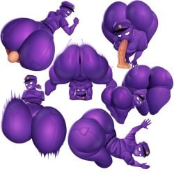 2d 2d_(artwork) ambiguous_gender anon anonymous_character ass ass_bigger_than_head ass_focus back_pockets bedroom_eyes belt big_ass big_butt black_belt black_footwear black_shoes bubble_ass bubble_butt cap clothed clothed_male digital_media_(artwork) eyebrow_raise face_down_ass_up facesitting fan_character fat_ass fat_butt five_nights_at_freddy's fnaf fully_clothed gay gay_sex hair half-closed_eyes hat head_down_ass_up headgear headwear huge_ass huge_butt light_skin looking_at_viewer low_ponytail male male/male male_focus male_only mascot_horror mischievous_smile no_pupils ponytail purple_body purple_bottomwear purple_cap purple_clothing purple_guy_(fnaf) purple_hair purple_pants purple_shirt purple_skin purple_topwear rebornica security_hat sex shoes short_sleeves smile smiling smiling_at_viewer soubarlobsu teeth teeth_clenched teeth_showing thick_ass thick_butt thick_thighs thighs tied_hair vincent_(fnaf) white_background william_afton