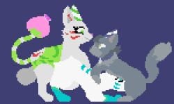 all_fours ambiguous_gender anal anal_penetration animated anthro anthro_on_feral balls bestiality big_balls bodily_fluids clothing cum cum_inflation cum_inside cumflated_belly curei_(birdshinobi) digital_media_(artwork) domestic_cat dominant dominant_feral dragon elemental_creature felid feline felis fellatio feral flora_fauna fur furred_dragon furred_scalie genital_fluids genitals group hat headgear headwear herm_(lore) hexie_(lhtojj) hybrid inflation interspecies low_res male male/male mammal moonbat mythological_creature mythological_scalie mythology oral party_hat penetration penile pixel_(artwork) pixel_animation plant scalie sex silphium spitroast submissive submissive_anthro trio