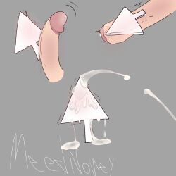 cock cum_drip cum_on_body cursor dick meednoney no_visible_face non-human toony
