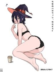 1girls 2d 2d_(artwork) 2d_artwork almost_naked almost_nude arm_support ass back_view bare_arms bare_back bare_calves bare_hands bare_knees bare_legs bare_midriff bare_shoulders bare_skin bare_soles bare_thighs bare_toes barefoot behind_view black-haired_female black_bra black_choker black_hair black_hat black_panties black_underwear bra breasts calves chainsaw_man choker closed_mouth_smile collarbone curvaceous curvaceous_body curvaceous_female curvaceous_figure curvaceous_hips curvaceous_teenager curvy curvy_ass curvy_body curvy_female curvy_figure curvy_hips curvy_teen digital digital_art digital_drawing digital_drawing_(artwork) digital_media digital_media_(artwork) drawing elbows exposed exposed_arms exposed_back exposed_legs exposed_midriff exposed_shoulders exposed_skin exposed_thighs exposed_toes eyebrows_visible_through_hair feet female female_focus female_only fingers frilled_panties frilled_underwear from_behind from_side full_body gluteal_fold green-eyed_female green_eyes groin hair_between_eyes halloween_hat hat head_tilt high_resolution highres knees lean_figure legs light_smile long_hair looking_at_viewer looking_back looking_back_at_viewer mostly_nude naked naked_female naked_woman narrow_waist nbart19047 nearly_nude nude nude_female nudity panties posing posing_for_the_viewer posing_naked posing_nude practically_nude rear_view reze_(chainsaw_man) shoulders side_view sideboob sidelocks simple_background sitting slender_body slender_waist slight_smile slim_female slim_waist small_breasts smile smiley_face smiling smiling_at_viewer soles solo thick_thighs thighs three-quarter_view tilted_head toes underwear viewed_from_behind white_background wide_hips witch_hat