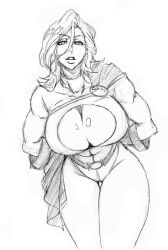 1girls big_breasts boob_window boobs boobs_focus breasts cape cleavage cleavage_cutout dc dc_comics female female_kryptonian female_only gloves hips hips_focus huge_breasts kara_zor-l karen_starr kryptonian large_breasts leotard medium_hair missfaves pin_up power_girl power_girl_cosplay_pose_(missfaves) smile superman_(series) thick_thighs thighs monochrome rakusakugk