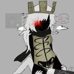 1x1x1x1 1x1x1x1_(forsaken) artist_request betrayed_1x1x1x1 cum_in_pussy cum_on_face female female_focus forsaken_(roblox) genderfluid gray_background medium_breasts on_top roblox roblox_game robloxian rule_63 tagme two_time_(forsaken) vaginal_penetration white_hair