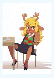 noelle holiday from deltarune by nyoronyan