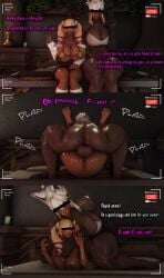 3d before_and_after big_breasts bitch camera_view censored_eyes dark-skinned_female dark-skinned_futanari dark_skin domination duo female filming final_fantasy_xiv from_behind fucked_silly futa_on_female futadom futanari gpose(ffxiv) grabbing groping gyaru hidden_eyes hidden_face jackal livestream mating_press muscular_female panamanam peace_sign pinned pinned_down recording sex size_difference streaming tagme v