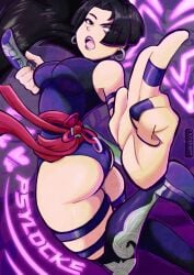 1girls ass ass_focus big_ass big_breasts female female_only marvel marvel_rivals psylocke psylocke_(marvel_rivals) saguinee sai_(marvel) thick_thighs thighs tight_clothing vengeance_psylocke