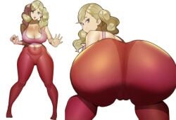 1girls 2025 absurd_res ann_takamaki ass back_view belly_button big_ass big_breasts blonde_hair breasts busty cameltoe cleavage clothed clothed_female clothing curvaceous curvy doublehero feet female front_view fully_clothed hair hairclip hi_res human large_ass large_breasts leggings light-skinned_female light_skin long_hair looking_at_viewer looking_back navel open_mouth panties persona persona_5 presenting presenting_hindquarters purple_eyes see-through see-through_clothing simple_background skin_tight smile smiling smiling_at_viewer solo sports_bra sportswear squatting standing stomach thick_thighs thighs toes twintails twintails voluptuous white_background wide_hips