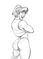 aladdin aladdin_(1992_disney_film) aladdin_(character) ass big_ass disney gay solo solo_male yaoi