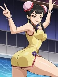 ai_generated ass female smug vivian_wong yu-gi-oh!