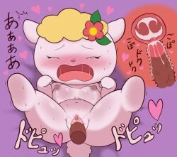 2025 arms_up big_ears brown_penis chrono_(artist) circumcised clitoral_hood clitoris cum cum_in_pussy cum_inside dark_nipples dialogue fifi_(sanrio) good_artwork hearts_around_body hearts_around_text hello_kitty hello_kitty_(series) imminent_orgasm japanese_text legs_up moaning moaning_in_pleasure moaning_loud open_mouth purple_background pussy_lips quality saliva sanrio shaking_lines small_breasts spread_legs sweaty sweaty_body tail tears_of_joy tears_of_pleasure thick_penis tracy_(sanrio) tremble_lines trembling white_body womb xray_view