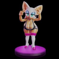 3d 3d_model animated anthro bat bat_wings green_eyes huge_ass huge_breasts huge_butt looking_at_viewer lordpyro9 mobian mobian_(species) mobian_bat nottanj presenting presenting_hindquarters rouge_the_bat rouge_the_bat_(nottanj) seductive sega sonic_(series) sonic_adventure_2 sonic_the_hedgehog_(series) tail white_fur white_hair wide_hips