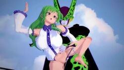 cell_(dragon_ball) female perfect_cell sanae_kochiya tagme video