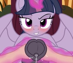 2018 alicorn ambiguous_pov animal_genitalia animal_penis anthro badumsquish balls blush dickgirl duo equine equine_penis first_person_view friendship_is_magic futanari horn horsecock intersex looking_at_viewer mammal mean_twilight_sparkle_(mlp) my_little_pony penis rule_63 solo_focus twilight_sparkle_(mlp) wings