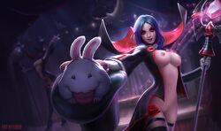 2girls 4k absurdres areolae blue_hair breasts bunny bunny_ears circus cleft_of_venus cute dark_blue_hair diamond edit evil_smile eye_makeup eye_markings eyeliner eyeshadow female female_only functionally_nude gloves goth hairless_pussy hat high_resolution landing_strip league_of_legends leblanc lipstick liquid_(artist) liquidshadow long_ears long_hair looking_at_viewer magic magic_trick magician magician_hat makeup medium_hair multiple_girls naughty_face navel nipples no_pubes no_shirt nude pale_skin pantyhose photoshop poro prestigious_leblanc purple_lipstick pussy rabbit_ears red_eyes red_rose rose scene shaped_pubic_hair short_hair slim slim_girl small_frame smirk solo_focus sorceress staff the_grind_series tongue tongue_out top_hat trick tuxedo waddling_head wallpaper white_ears white_fur wide_tongue