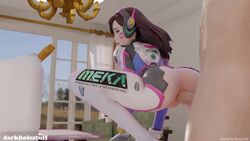 1boy 1girls 3d anal anal_penetration animated anus ass blender crouching d.va darkholestuff dat_ass edit erection female from_behind looking_back male nexus763 overwatch penetration penis sex sound sound_edit spread_legs straight video