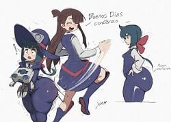 atsuko kagari from little witch academia by yamyamshimete (artist)