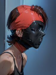 ai_generated bdsm_gear blinders bondage cowboy_bebop electra_ovilo gagged gagged_female masked_female ryuzaki