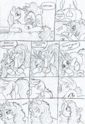 69bea alicorn black_and_white boop comic cute duo english_text equine fan_character female feral friendship_is_magic horn hug luke_(69bea) male mammal moan monochrome my_little_pony pegasus penetration penis sex simple_background straight text traditional_media_(artwork) vaginal_penetration white_background wings