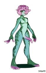 2016 5_fingers 5_toes anthro biped black_eyes cnidarian collarbone countershade_face countershade_torso countershading crotch_tentacles feet fingerless_(marking) front_view full-length_portrait girly green_body green_countershading green_penis hair hair_over_eye half-erect humanoid_feet humanoid_hands looking_at_viewer male marine multicolored_body multicolored_penis naughty_face nude pecs penis pink_body pink_hair pink_penis pink_tentacles plantigrade portrait purple_body purple_penis sackless sea_anemone shiny short_hair shyguy9 simple_background slit_pupils smile smirk smug solo standing tapering_penis tentacle tentacle_hair toeless_(marking) toes white_background wide_hips