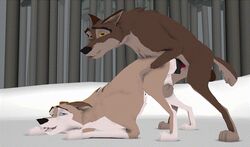 2018 3d aleu all_fours anatomically_correct anatomically_correct_pussy animal_genitalia animal_pussy animated balls balto balto_(film) blue_eyes brown_fur canine canine_pussy daughter doggy_style duo father father_and_daughter female feral from_behind_position fur happy happy_sex incest knot knotting looking_pleasured loop male male_penetrating mammal onedirtydog outside parent penetration penis pussy sex snow straight teeth vaginal_knotting vaginal_penetration wolf