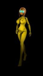 2018 3d animated animatronic anthro avian big_breasts bird breasts female five_nights_at_freddy's five_nights_at_freddy's_2 gif glowing glowing_eyes hair loop machine nipples nobody3 nude robot simple_background solo source_filmmaker toy_chica_(fnaf) video_games