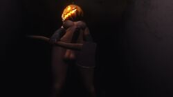 1futa 3d areolae axe balls bethesda_softworks breasts erect_nipples erection futa_only futanari halloween huge_breasts intersex nipples nude penis pumpkin scary skyrim solo taker_pov the_elder_scrolls wide_hips