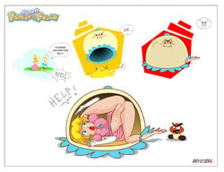 goomba jiky mario_(series) nintendo perry_(nintendo) princess_peach super_princess_peach vore