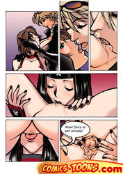 bloody_shadow comic female multiple_girls reiko_hinomoto rowdy_reiko rumble_roses yuri