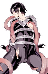 1boy bulge erection femboy male male_only mentacle mentacles one-punch_man speed-o'-sound_sonic sweat tentacle tentacle_in_mouth tentacle_on_male tight_clothing twink yaoi yoku_(chocolateq)