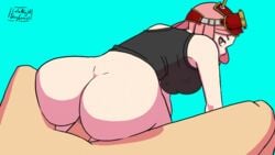 animated aqua_background artist_name ass big_ass big_penis bottomless bouncing_breasts bubble_butt butt_crack dat_ass duo eyelashes eyewear faceless_male female goggles goggles_on_head hanging_breasts human latenightsexycomics looking_back male mei_hatsume my_hero_academia penis pink_hair precum reverse_cowgirl_position riding shirt sideboob simple_background solo_focus straight tank_top unusual_pupils yellow_eyes