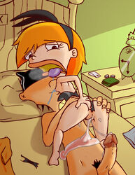 bedroom bunny_ears bunnysuit cum cum_in_pussy cum_inside dripping_cum drooling dzyer ed_edd_n_eddy edd flat_chest nipple_suck orange_hair panting penis pussy ripped_clothing sarah_(ed_edd_n_eddy) soulteam squeezing_butt straight_hair sweat