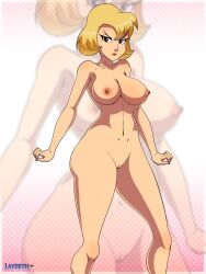 animaniacs big_breasts blonde_female blonde_hair breasts katie_ka-boom layerth navel nipples pussy solo_female tagme thick_thighs vagina warner_brothers