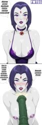 dc_comics dc teen_titans raven_(dc) rachel_roth beast_boy garfield_logan grey_body grey_skin green_skin green_body horse horsecock horse_penis stallion penis dick cock animal_genitalia animal_penis veiny_penis vein veins veiny fotec spanish_text text text_bubble text_box talking_to_viewer talking talking_to_another nude nude_female naked naked_female clothed nipples nipple_bulge nipples_visible_through_clothing nipple_slip naked_girl nude_girl purple_nipples purple_hair purple_eyes big_breasts big_nipples big_lips lipstick lips purple_lipstick collar sleeveless sleeveless_shirt blush smell smelly smelly_cock smelling forehead_jewel short_hair demon demon_girl comic thighs thick seductive seductive_look seductive_smile seductive_eyes seductive_pose seductive_mouth seducing seductive_body seductive_gaze seduction penis_in_front_of_face male male/female female female/male spanish spanish_dialogue raven_(teen_titans) suggestive suggestive_look suggestive_pose suggestive_gesture