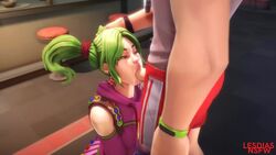 3d animated erection fellatio female fortnite green_hair lesdias male no_sound oral penis source_filmmaker straight tagme video zoey_(fortnite)