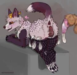 anatomically_correct anatomically_correct_genitalia anatomically_correct_penis andromorph animal_genitalia animal_penis animal_vulva anthro anus bodily_fluids canid canine canine_genitalia canine_penis canine_vulva canis cum cum_in_vagina cum_inside duo female feral fox genital_fluids genitals hi_res horn hybrid kutsiihvost lykio male mammal mismatched_genitalia mismatched_vulva pawpads penis succubus vulva wolf