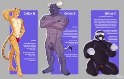 2020 abs ambiguous_species anthro athletic athletic_anthro athletic_male athletic_sub ball_gag begging begging_pose bell_ear_ring biceps big_muscles biped blindfold bodily_fluids bovid bovine cattle clothing crossed_arms drone drooling english_text eye_scar facial_scar felid flaccid foreskin gag genitals gloves group handwear humanoid_genitalia humanoid_penis kneeling leopard lock_bulge male mammal masculine mohalic muscular muscular_anthro muscular_male muscular_sub nude_anthro nude_male overweight_sub pantherine pecs penis permanent_sensory_deprivation pose red_clothing red_thong red_underwear saliva scar standing submissive submissive_anthro submissive_male text thong trio underwear white_ball_gag white_blindfold white_clothing white_gloves white_handwear