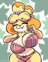 isabelle (animal crossing) from animal crossing by bouncymae