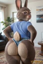 1girls ai_generated ai_video animated anthro bbw big_ass big_breasts bonnie_hopps bouncing_ass bunny bunny_girl chubby chubby_female disney fat fat_ass female from_behind furry furry_female grey_fur jeans looking_at_viewer looking_back mature mature_anthro mature_female milf plump seductive short_jeans short_shorts shortstack tagme topwear video vlrgromns zootopia zootropolis