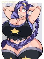 1girls ass_bigger_than_head female female_only huge_breasts hyper hyper_ass lily_lovebraids piskonuhh poppy_playtime poppy_playtime_(chapter_5) purple_hair yellow_eyes