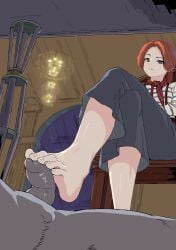 1boy 1girls animated barefoot caressing_penis caressing_with_foot clair_obscur:_expedition_33 clothed_female_nude_male cum cumshot dark-skinned_male ejaculation feet feet_on_penis female foot_fetish foot_focus footjob indoors longer_than_30_seconds maelle_(clair_obscur:_expedition_33) male nude nude_male pixel_animation pixel_art soles_fetish solom_games sound tagme vertical_video video