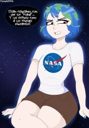earth-chan from nasa by polxnart (artist)