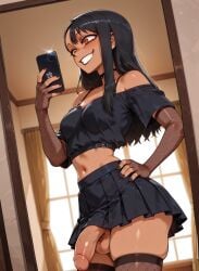 1futa 1futanari abs ai_generated artist_request ass big_ass big_breasts big_butt big_hips big_penis black_eyeshadow black_hair black_lip black_lips black_lipstick black_makeup breasts brown_eyes brown_hair bully bullying cleavage clothed clothing dick eyebrows eyelashes futa_only futanari goth goth_futa goth_makeup gothic gothified grin grinning grinning_at_viewer hair hair_clip hair_clips hands-free hayase_nagatoro huge_cock indoors lips long_hair looking_at_viewer makeup medium_breasts medium_hair narrow_waist narrowed_eyes navel nose penis petite please_don't_bully_me,_nagatoro seducing seductive seductive_eyes seductive_gaze seductive_look seductive_mouth seductive_pose seductive_smile shirt skirt small_breasts small_hips smile smile_at_viewer smiley_face smirk smooth_balls smooth_penis smooth_skin solo solo_focus solo_futa solo_futanari tan testicles velfur velfur_(artist)