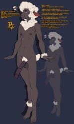 anthro artist_name character_profile dated duo_(artist) furry half-erect information male male_only naked nathan_shepperton nude penis sheep sheep_boy tagme text