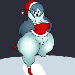 1girls big_breasts bottomless bottomless_female breasts christmas curvydoodles ghost ghost_girl mob_face pussy solo solo_female spooky's_house_of_jump_scares spooky's_jump_scare_mansion spooky_(shojs) vagina