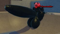 1boy 3d 3d_(artwork) bandana big_ass big_penis black_body demon dialogue drakobloxxer erection femboizerpy fiare_(femboizerpy) glistening_body hoodie horns hyper hyper_ass hyper_balls hyper_penis hyper_thighs male male_only pent_up red_clothing red_eyes roblox robloxian shiny_body sitting skate_park skateboard solo text