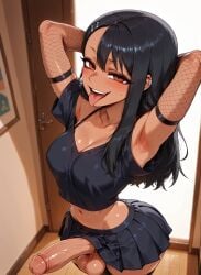 1futa 1futanari abs ai_generated armpits artist_request ass big_ass big_breasts big_butt big_hips big_penis black_eyeshadow black_hair black_lip black_lips black_lipstick black_makeup breasts brown_eyes brown_hair bully bullying cleavage clothed clothing dick eyebrows eyelashes futa_only futanari goth goth_futa goth_makeup gothic gothified grin grinning grinning_at_viewer hair hair_clip hair_clips hands-free hayase_nagatoro huge_cock indoors lips long_hair looking_at_viewer makeup medium_breasts medium_hair narrow_waist narrowed_eyes navel nose penis petite please_don't_bully_me,_nagatoro seducing seductive seductive_eyes seductive_gaze seductive_look seductive_mouth seductive_pose seductive_smile shirt skirt small_breasts small_hips smile smile_at_viewer smiley_face smirk smooth_balls smooth_penis smooth_skin solo solo_focus solo_futa solo_futanari tan testicles velfur velfur_(artist)