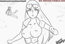 1boy 1girls accidental_exposure animated areolae bouncing_breasts breasts breasts_out commission curvy duo erect_nipples exposed exposed_nipples eyewear_on_head female glasses huge_breasts human jacket line_art long_hair loop male male_with_female monochrome navel nayaase_beleguii nico_robin nipples nosebleed one_piece pervert run_cycle running straight sunglasses_on_head topless unaware vinsmoke_sanji wardrobe_malfunction ziz_second